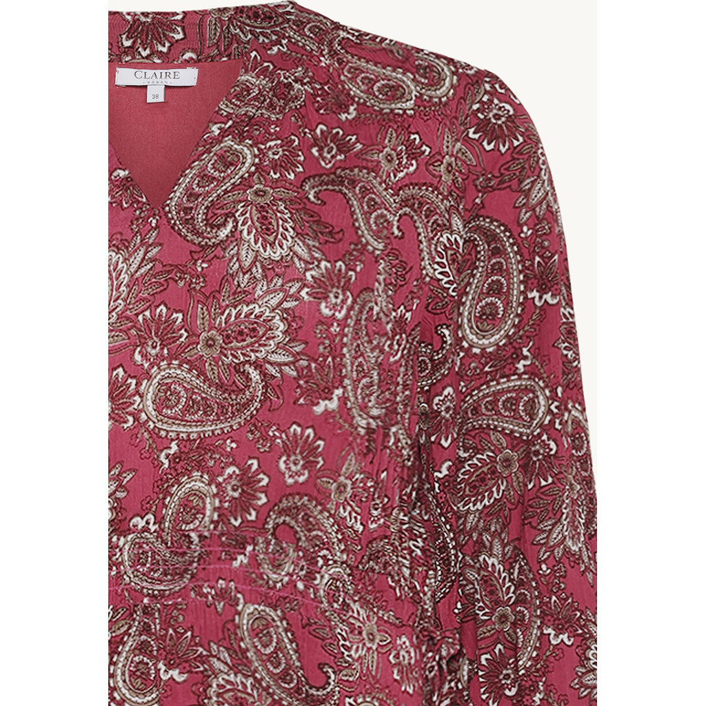 CLAIRE CWDinah Dresses 3726 Rose Wine