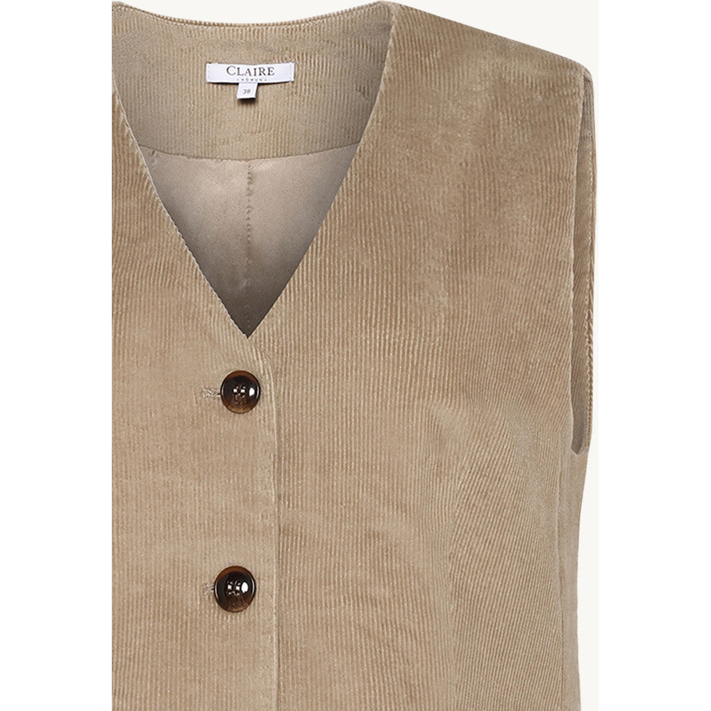 CLAIRE CWEliane Waistcoat 4540 Cappucino