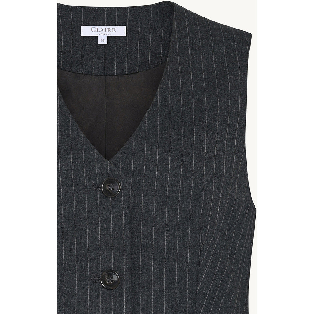 CLAIRE CWEliane Waistcoat 1236 Dark Grey Melange