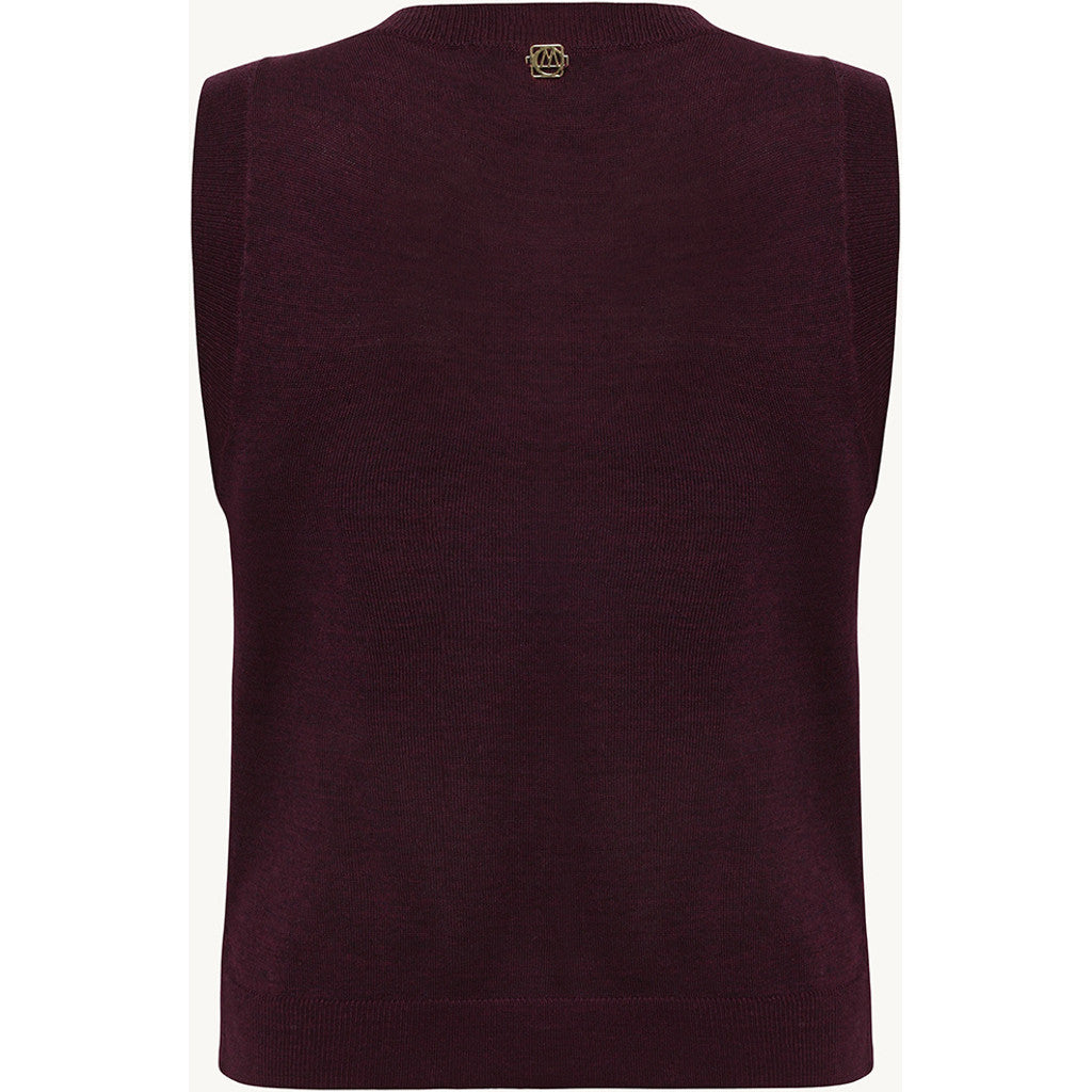 CLAIRE CWElissa Knitwear 13748 Wine Melange