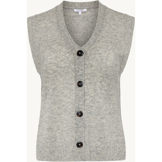 CLAIRE CWEllie Knitwear 1218 Soft Grey Melange