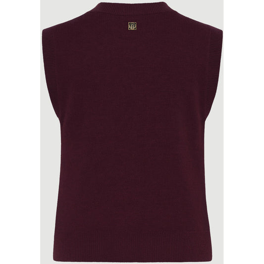 CLAIRE CWEllie Knitwear 13748 Wine Melange