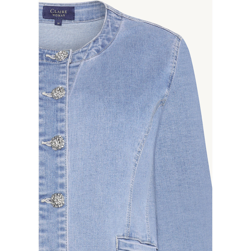 CLAIRE CWEugeinia Blazer 3009 Light Blue Denim