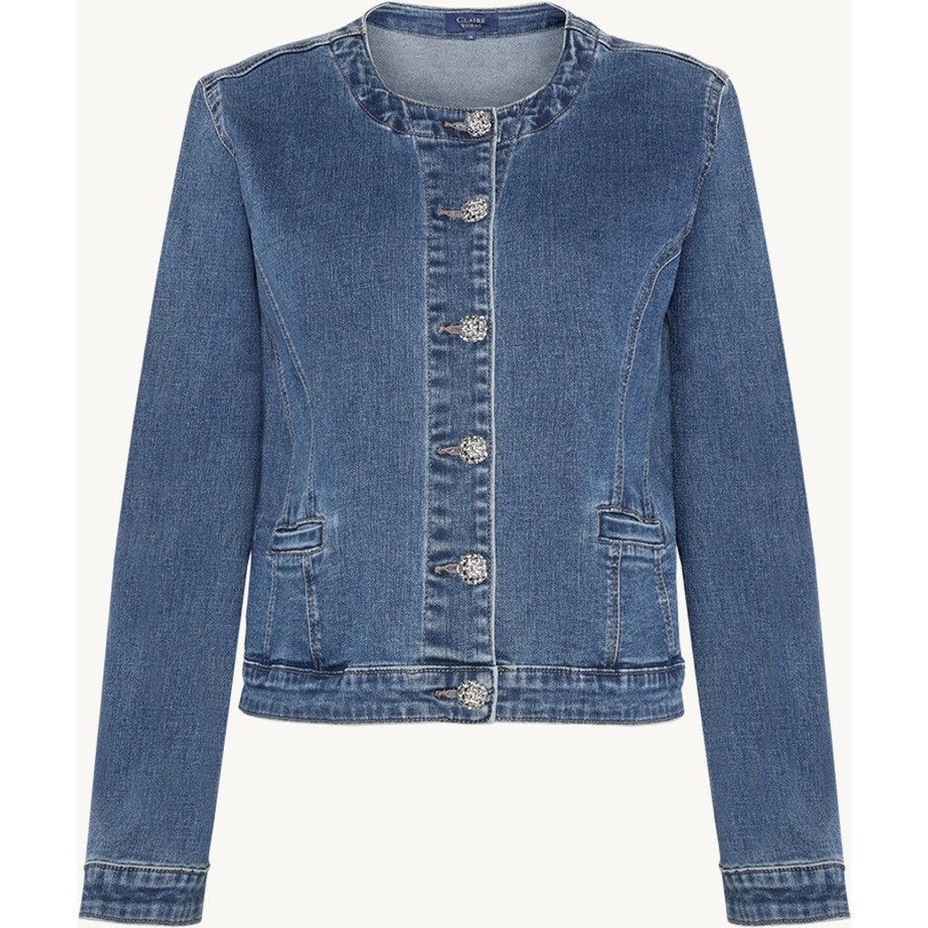 CLAIRE CWEugeinia Blazer 3015 Medium Blue Denim