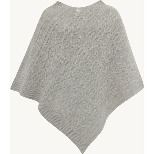CLAIRE CWFeluca Poncho 1218 Soft Grey Melange