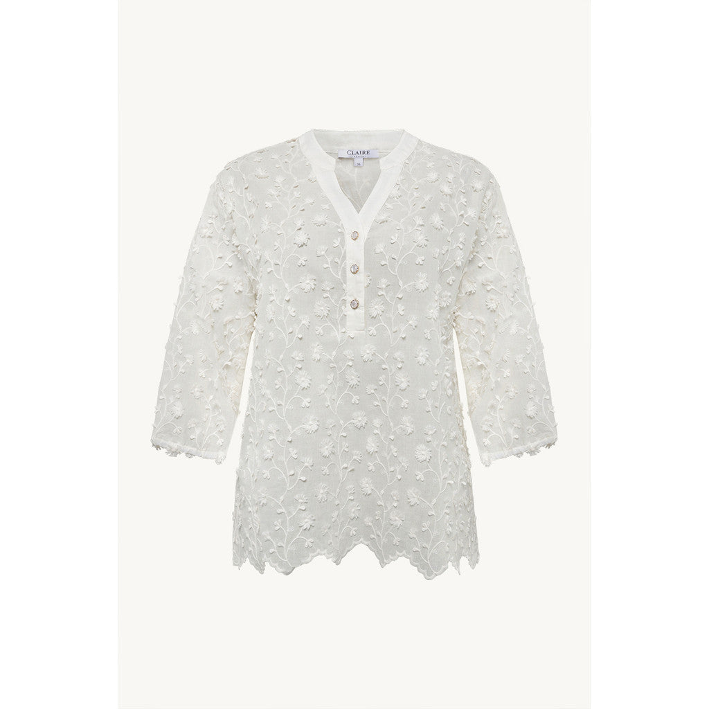 CLAIRE CWFlower Shirts 3217 Gardenia
