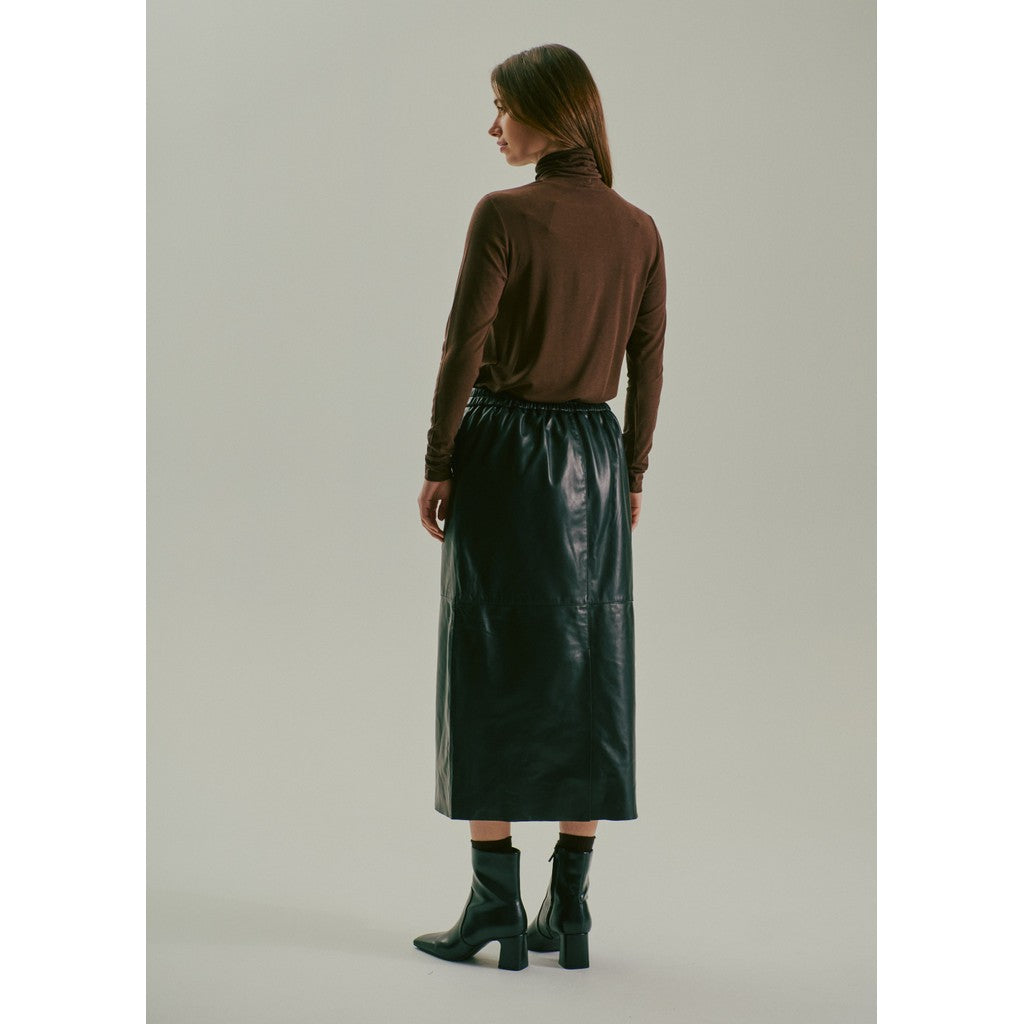CLAIRE CWNugga Leather skirt Skirts 3244 Black