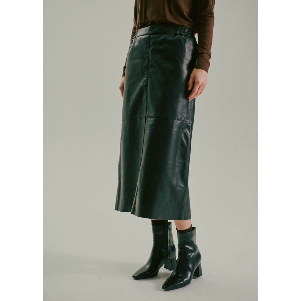 CLAIRE CWNugga Leather skirt Skirts 3244 Black