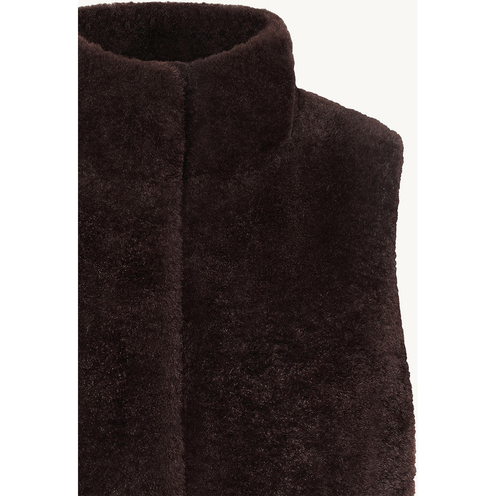 CLAIRE CWOlivija Waistcoat 4565 Chocolate