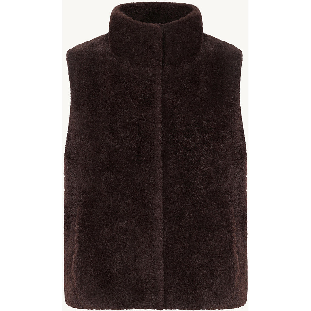 CLAIRE CWOlivija Waistcoat 4565 Chocolate