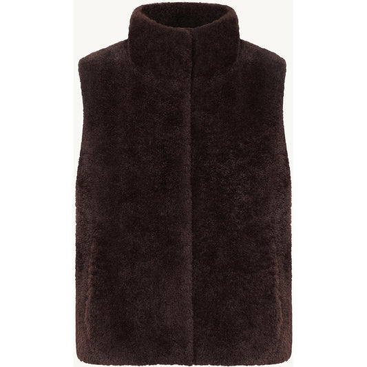 CLAIRE CWOlivija Waistcoat 4565 Chocolate