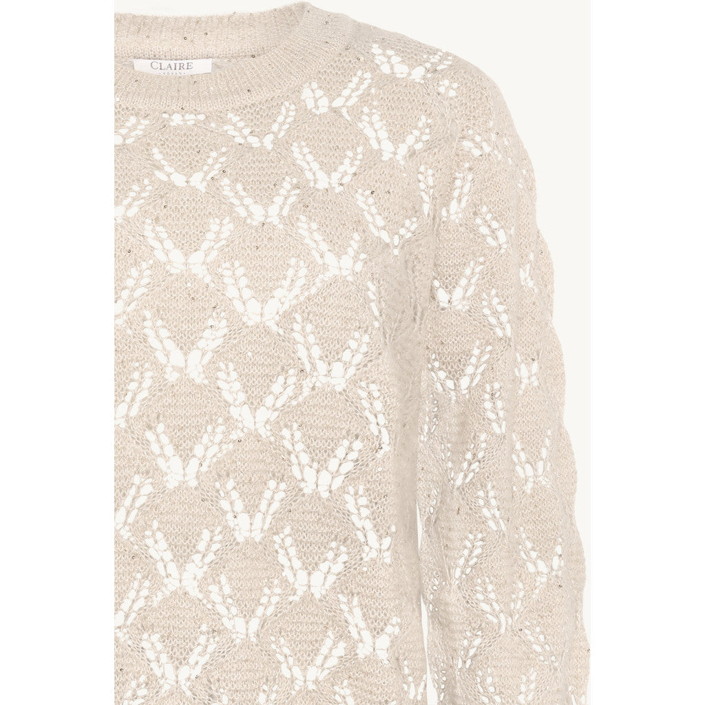 CLAIRE CWPalma Pullover 14505 Sand-Melange