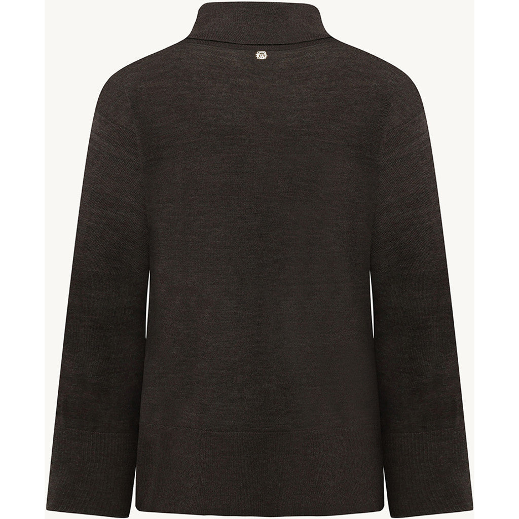 CLAIRE CWPaola Pullover 14579 Hot Fudge Melange