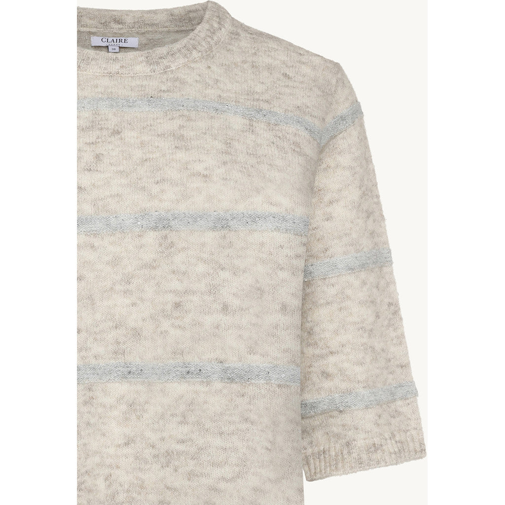 CLAIRE CWPareesa Pullover 13272 Snow White Melange
