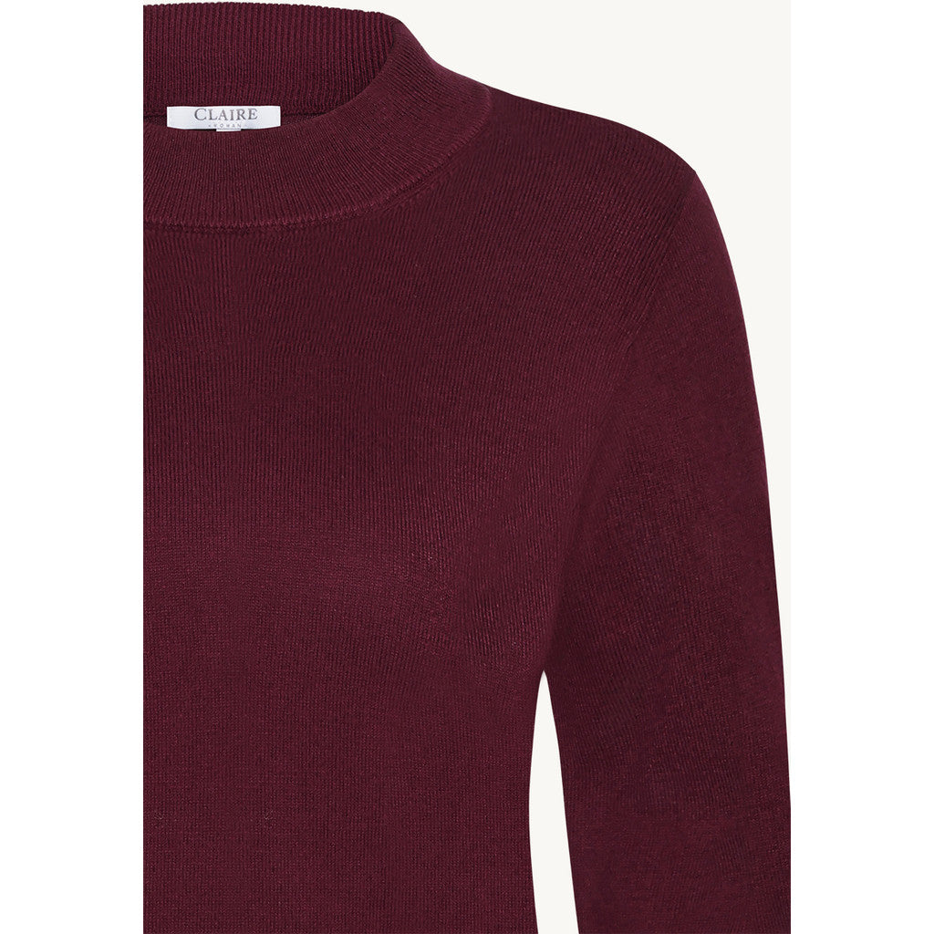 CLAIRE CWPaulia Pullover 13748 Wine Melange