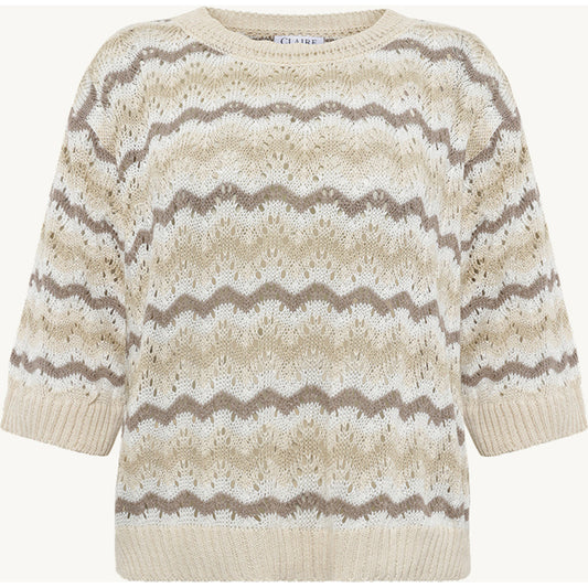 CLAIRE CWPeala Pullover 3261 Sand Stone