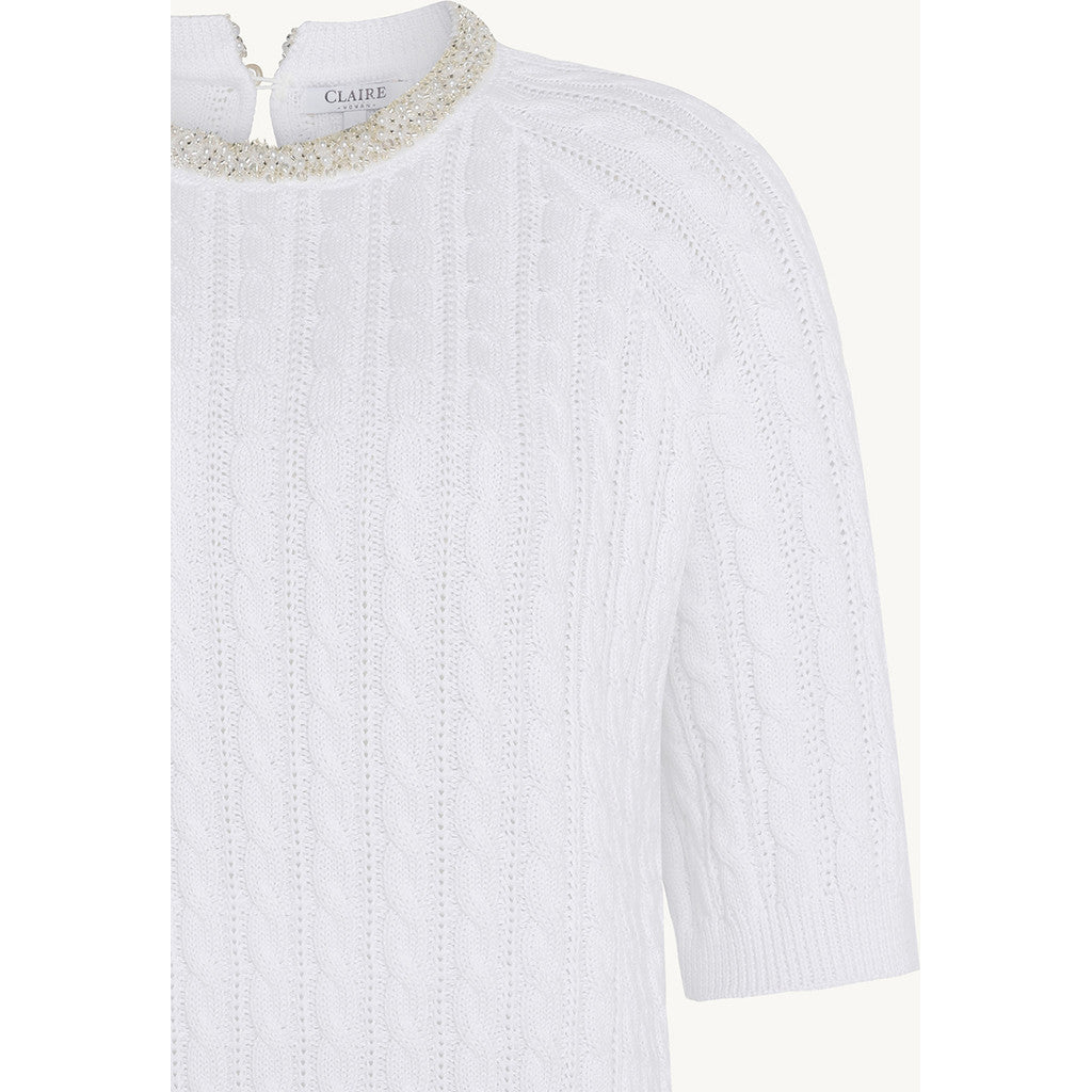 CLAIRE CWPearline Pullover 3246 White