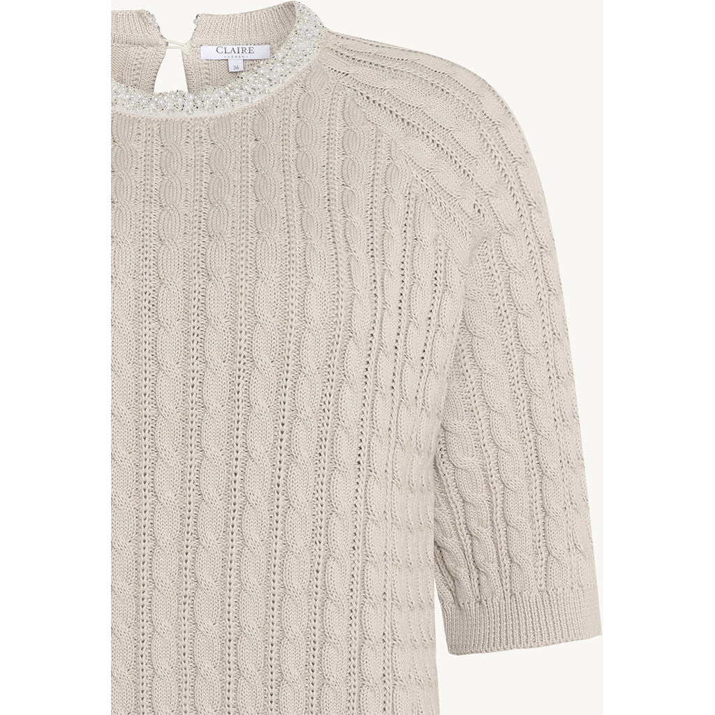 CLAIRE CWPearline Pullover 3261 Sand Stone