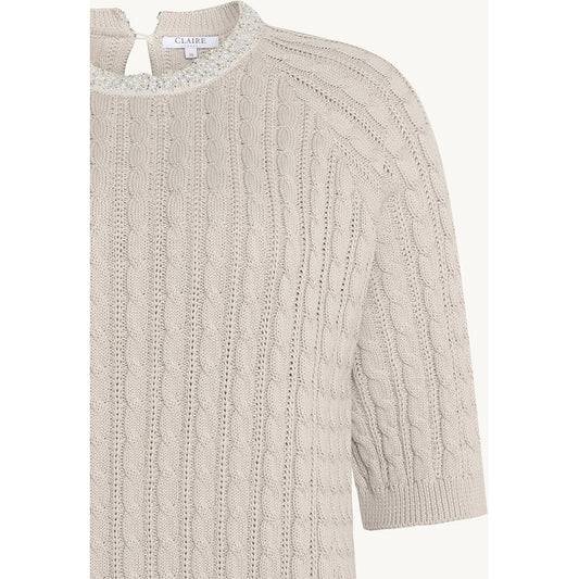 CLAIRE CWPearline Pullover 3261 Sand Stone