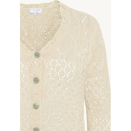 CLAIRE CWPernilla Cardigan 13261 Sand Stone Melange