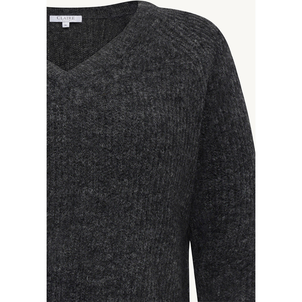 CLAIRE CWPetrusjka Pullover 1236 Dark Grey Melange
