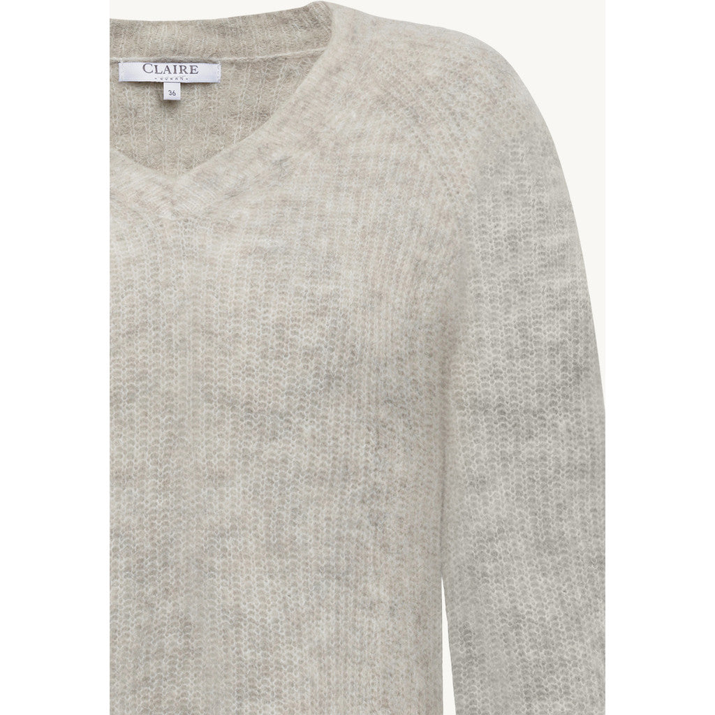 CLAIRE CWPetrusjka Pullover 13272 Snow White Melange