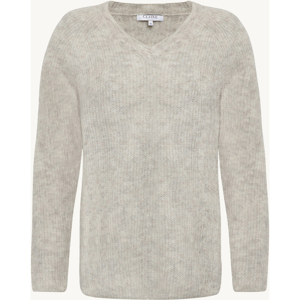 CLAIRE CWPetrusjka Pullover 13272 Snow White Melange