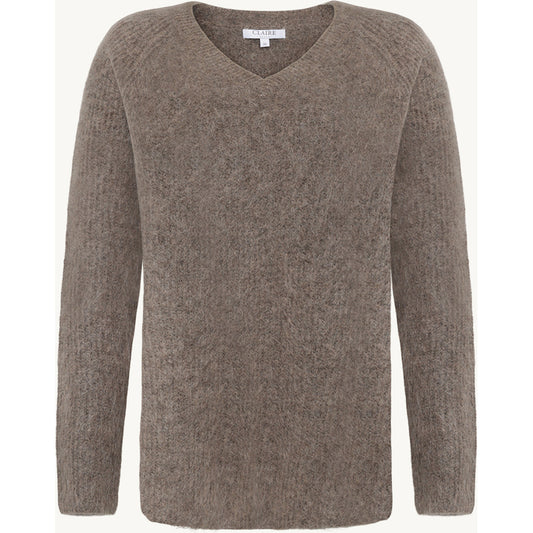 CLAIRE CWPetrusjka Pullover 13578 Cacao Melange