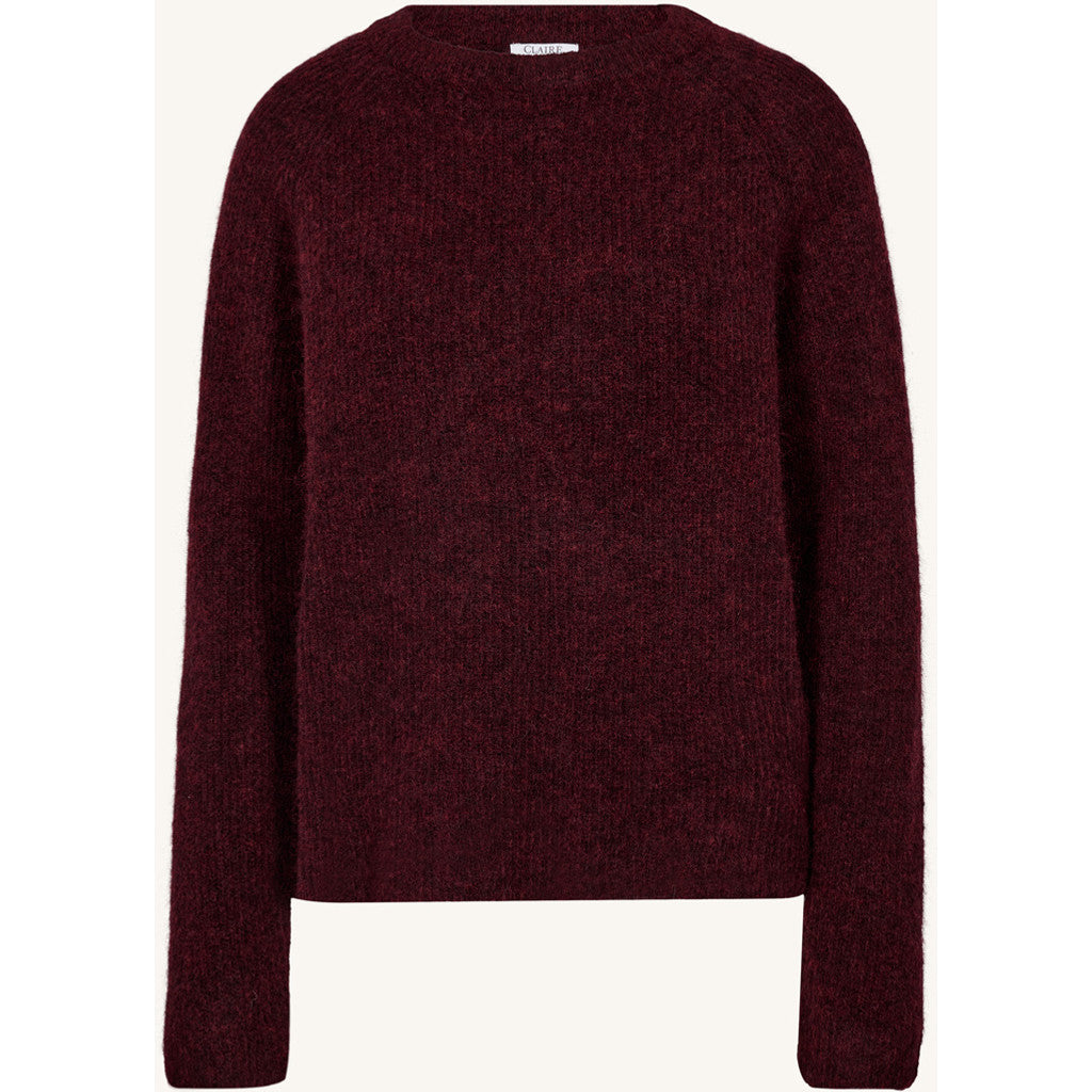 CLAIRE CWPhiline-L Pullover 13748 Wine Melange