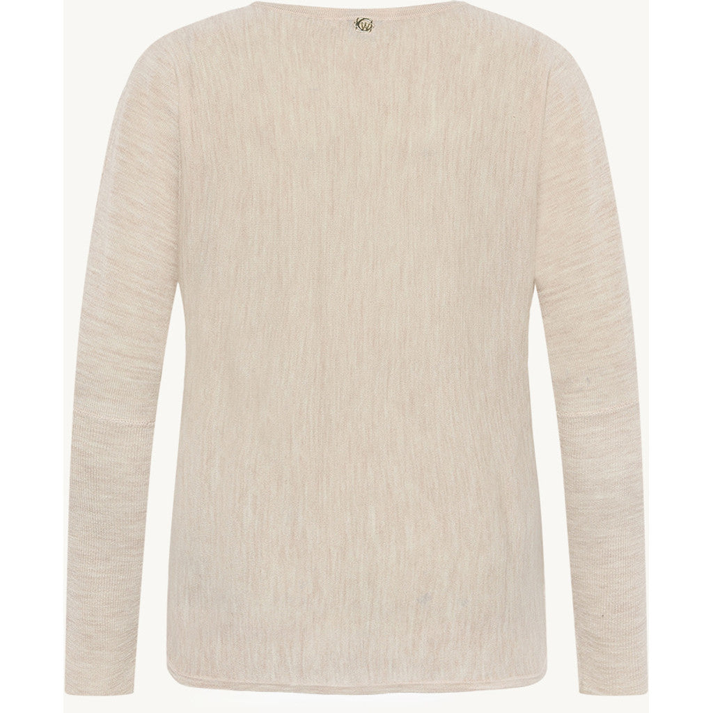 CLAIRE CWPippa Pullover 13261 Sand Stone Melange