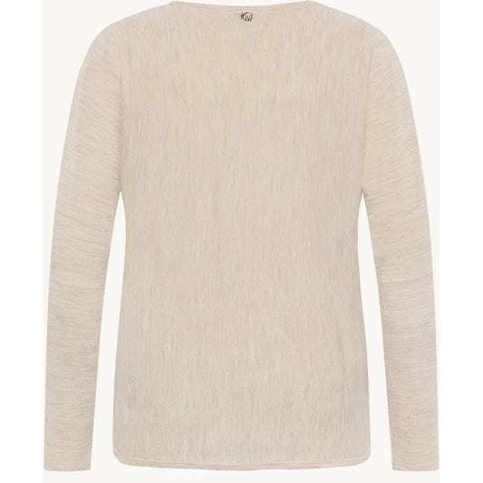 CLAIRE CWPippa Pullover 13261 Sand Stone Melange