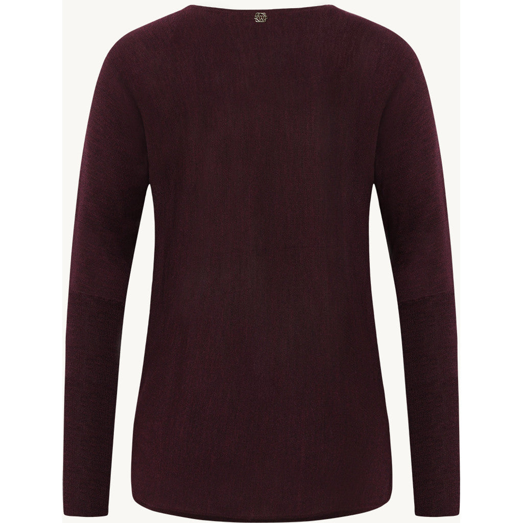 CLAIRE CWPippa Pullover 13748 Wine Melange