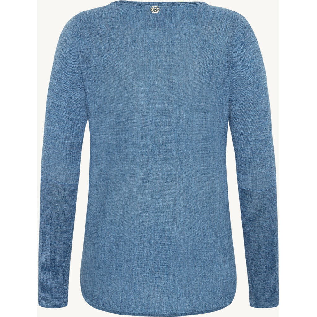 CLAIRE CWPippa Pullover 14155 Blue Iris Melange
