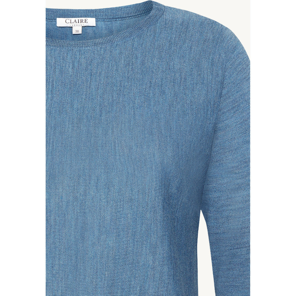 CLAIRE CWPippa Pullover 14155 Blue Iris Melange