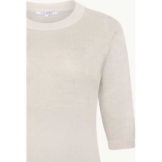 CLAIRE CWPutri Pullover 13261 Sand Stone Melange