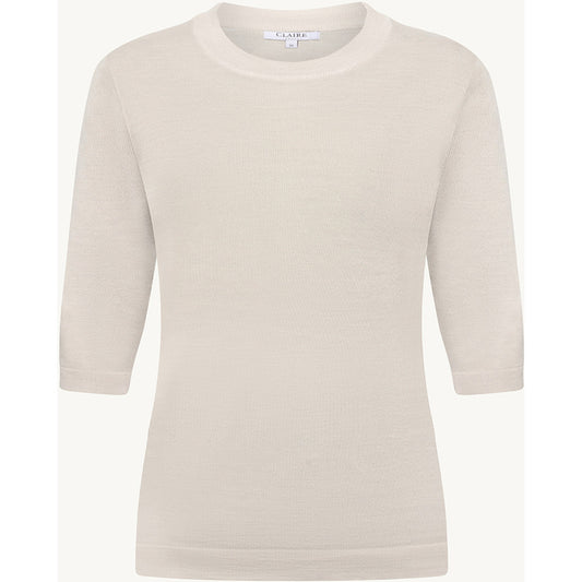 CLAIRE CWPutri Pullover 13261 Sand Stone Melange