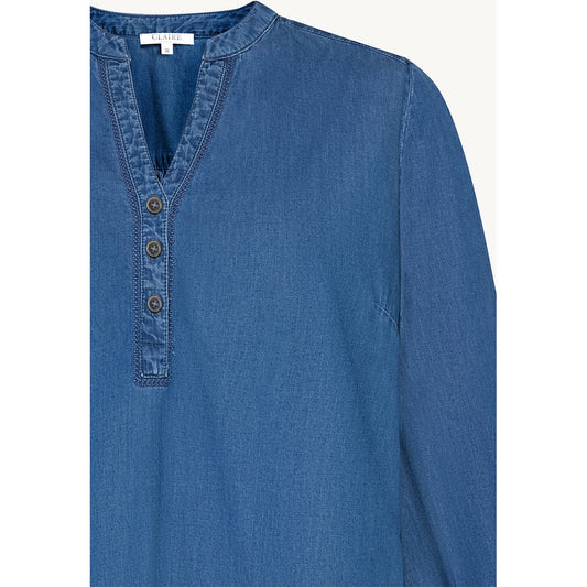 CLAIRE CWSahvannah Shirts 3009 Light Blue Denim