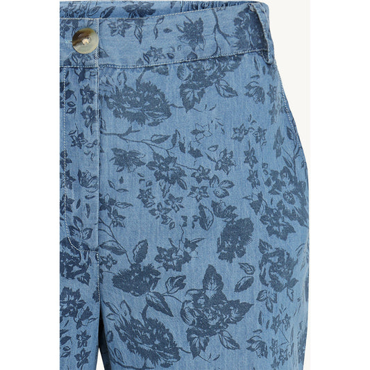 CLAIRE CWTarita Trousers 3014 Medium Blue Denim