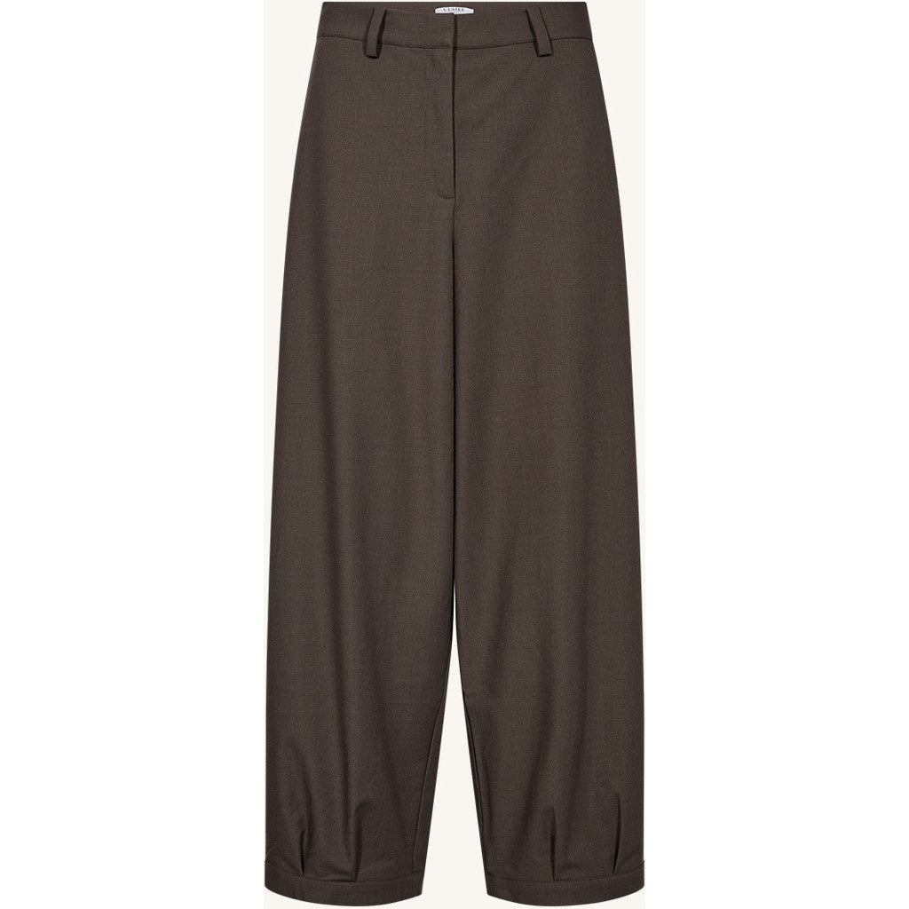 CLAIRE CWTimiza Barrel pants Trousers 13578 Cacao Melange