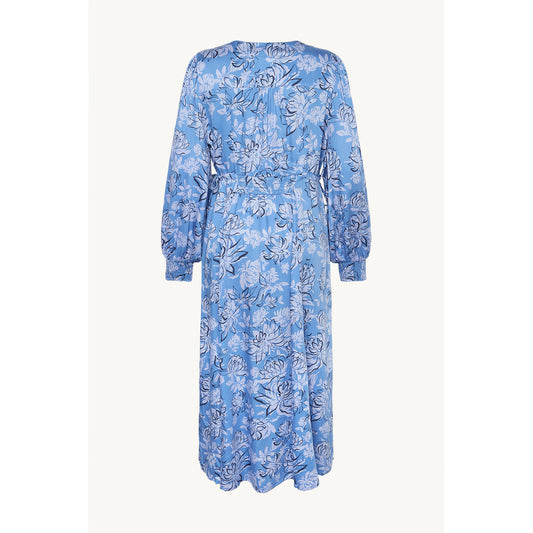 CLAIRE Dress CWDaimara Peonies Dresses 4155 Blue Iris