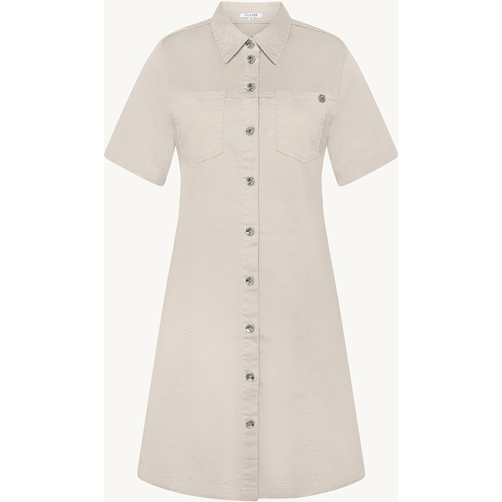CLAIRE Dress CWDanee Dresses 3261 Sand Stone