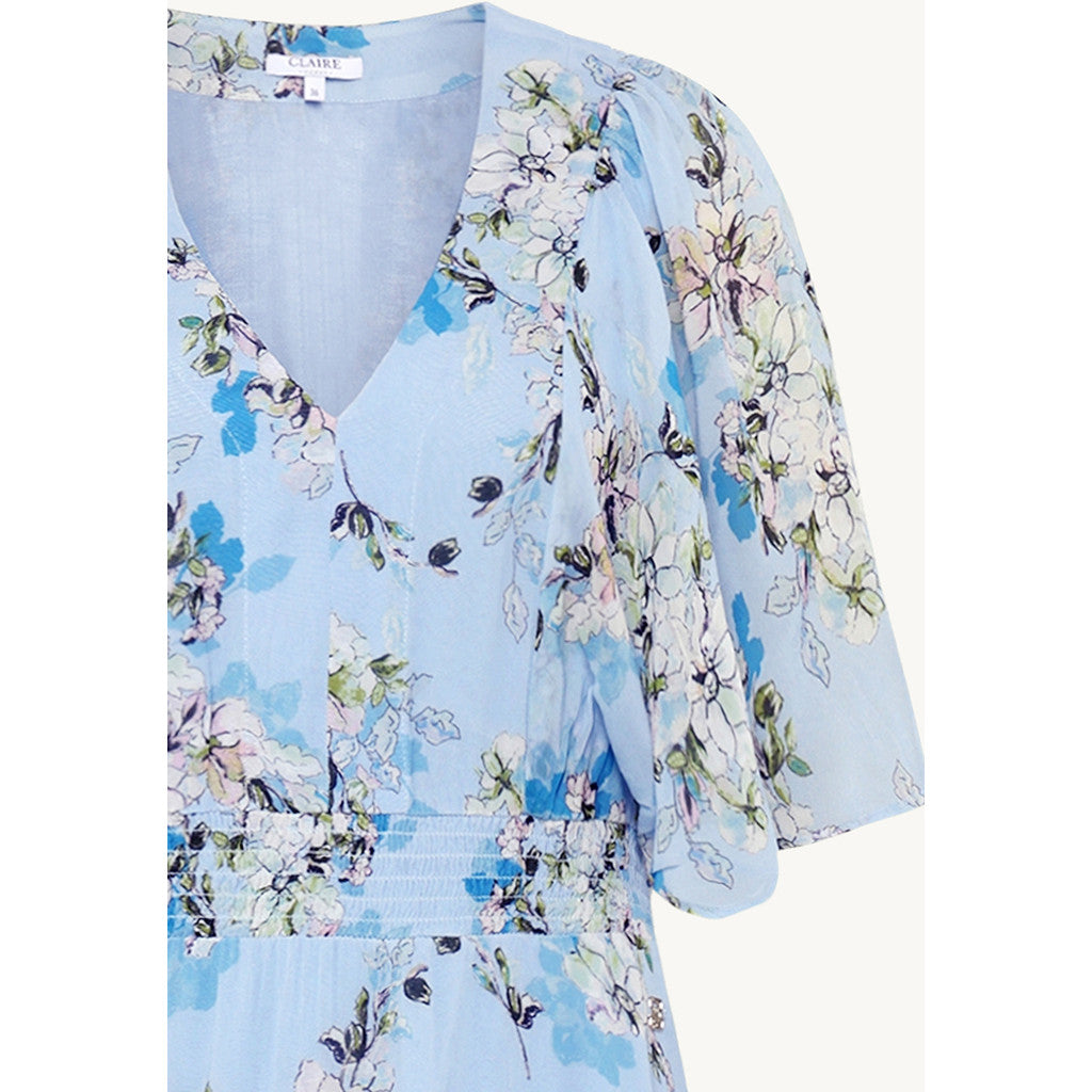 CLAIRE Dress CWDanijela Flower Leaves Dresses 3185 Serenity