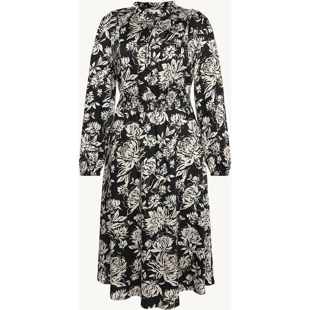 CLAIRE Dress CWDottaPeonies Dresses 3244 Black