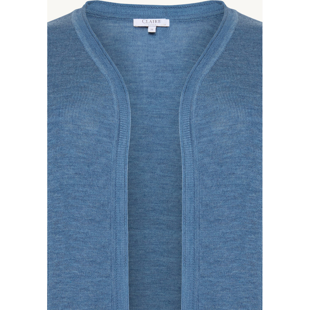 CLAIRE Knit CWCamille Cardigan 14155 Blue Iris Melange