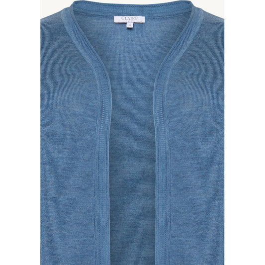 CLAIRE Knit CWCamille Cardigan 14155 Blue Iris Melange