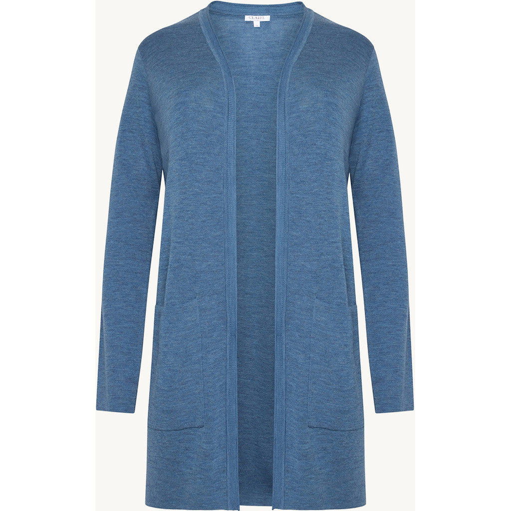 CLAIRE Knit CWCamille Cardigan 14155 Blue Iris Melange