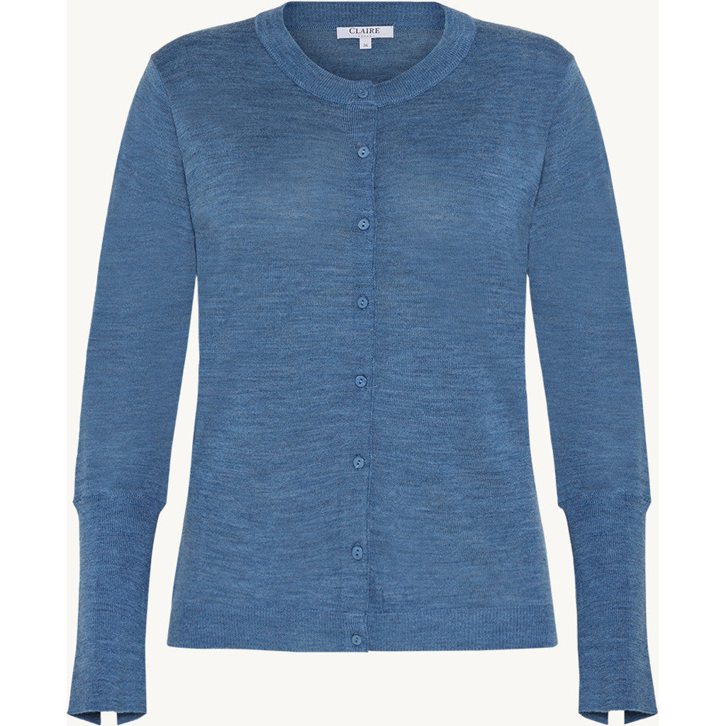 CLAIRE Knit CWCandy Cardigan 14155 Blue Iris Melange
