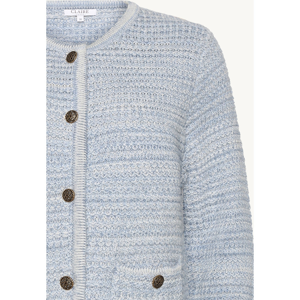 CLAIRE Knit CWChalina Cardigan 3185 Serenity