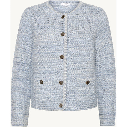 CLAIRE Knit CWChalina Cardigan 3185 Serenity
