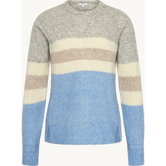CLAIRE Knit CWPianna Stripe Pullover 13815 Violet Melange